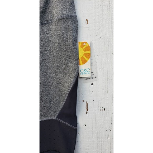 C&C California Grey and Black Athletic Sports Bra Legging Set Sz S NEW - Picture 5 of 14